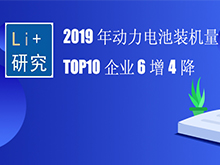 Li+研究│2019年動(dòng)力電池裝機(jī)量TOP10企業(yè) 6增4降
